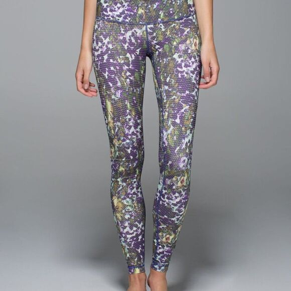 Lululemon Wunder Under Luxtreme Floral Leggings - Picture 1 of 7